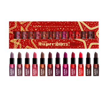 Image 3 du produit NYX Professional Makeup - Gimme Super Stars! palette de rouges à lèvres mats, 12 unités