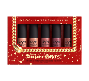 Image 1 du produit NYX Professional Makeup - Gimme Super Stars! palette rouges à lèvres doux et mats, 5 unités