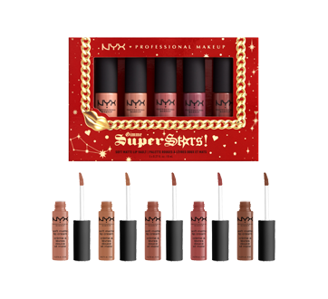 Image 3 du produit NYX Professional Makeup - Gimme Super Stars! palette rouges à lèvres doux et mats, 5 unités