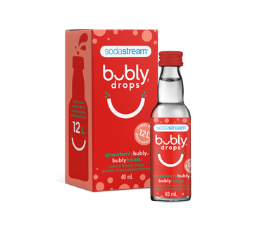 Bubly Drops gouttes d'aromatisation naturelle, 40 ml, fraise