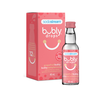 Image du produit SodaStream - Bubly Drops gouttes d'aromatisation naturelle, 40 ml, pamplemousse