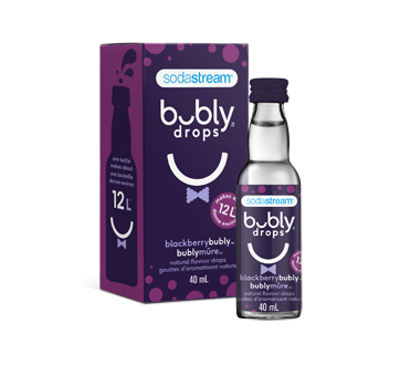 Bubly Drops gouttes d'aromatisation naturelle, 40 ml, mure