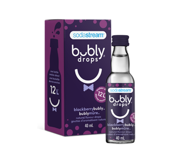Bubly Drops gouttes d'aromatisation naturelle, 40 ml, mure