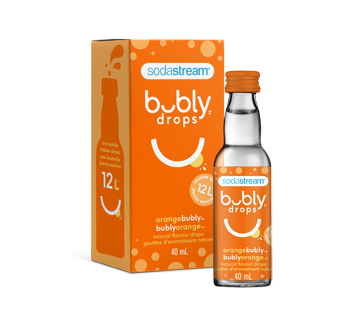 Image du produit SodaStream - Bubly Drops gouttes d'aromatisation naturelle, 40 ml, orange