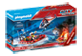 Vignette du produit Playmobil - Brigade de pompiers avec bateau et hélicoptère, 1 unité