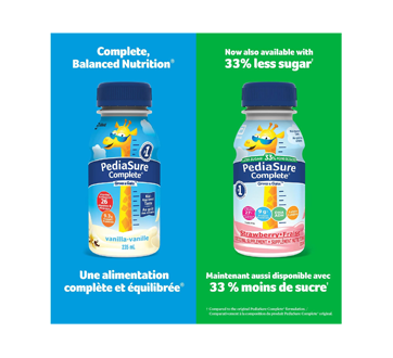 Image 3 du produit PediaSure - Complete supplément nutritionnel réduit en sucre, fraise, 4 x 235 ml
