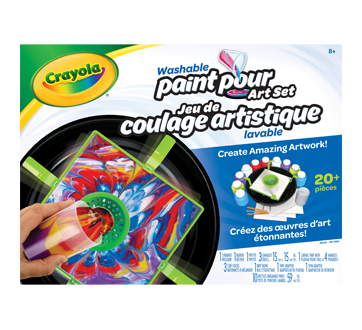 Jeu de coulage artistique lavable, 1 unité