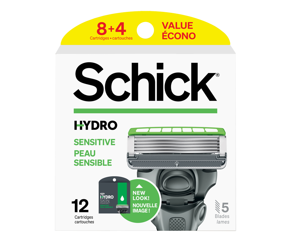Hydro Sensitive cartouches de lames, 12 unités Schick Rasoir manuel