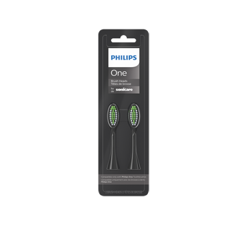 Image 2 du produit Philips - One by Sonicare têtes de brosse, 2 unités, noir