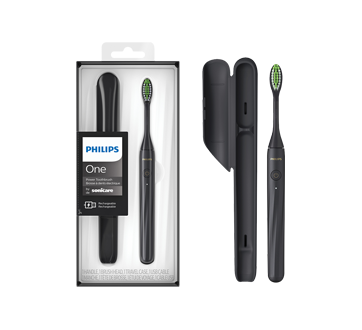One by Sonicare brosse à dents électrique rechargeable, 1 unité, noir