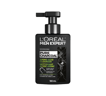 Men Expert Pure Charcoal nettoyant acide aminé, 180 ml