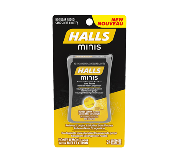 Image du produit Halls - Halls minis, 24 unités, saveur de miel et citron