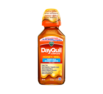 Image du produit Vicks - DayQuil Complete médicament contre le rhume et la grippe de jour, 354 ml, miel