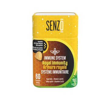 Image du produit Senzo - Armure Royale Système Immunitaire vitamine C et D3 gélifiés, 60 unités, framboise