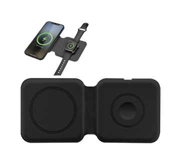 Chargeur double compatible avec le MagSafe, 1 unité