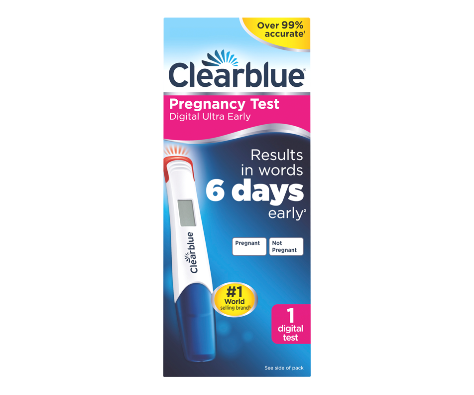 Test de grossesse digitale ultra précoce, 1 unité Clearblue Bien
