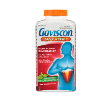 Image 1 du produit Gaviscon - Gavison Maxi Soulagement, 100 unités, menthe