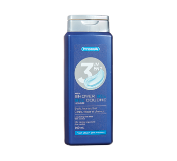 Gel douche 3-en-1 pour homme, 500 ml