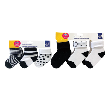 Chaussettes pour bébé, 3 unités