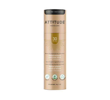 Image du produit Attitude - Bâton solaire minéral teinté pour le visage - FPS 30, 30 g