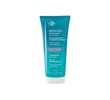 Keracnyl gel moussant visage et corps, 200 ml