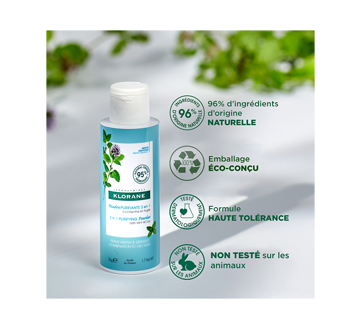 Image 3 du produit Klorane - Poudre purifiante 3 en 1 à la menthe bio et argile peau mixtes à grasses, 50 ml