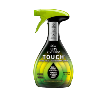 Unstopables Touch désodorisant textile et éliminateur d'odeurs, 500 ml, Paradis