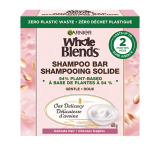 Whole Blends shampooing solide doux pour cheveux fragiles, Délicatesse d'avoine, 60 g