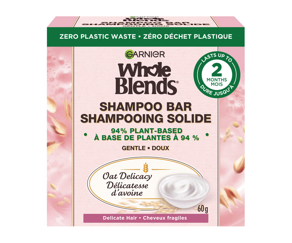 Whole Blends shampooing solide doux pour cheveux fragiles, Délicatesse