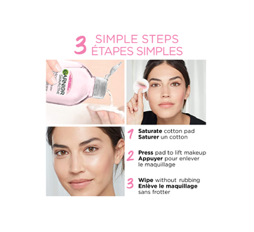 Image 4 du produit Garnier - SkinActive eau micellaire nettoyante avec de l'eau de rose, 700 ml, peau normal et sensible
