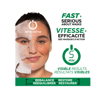 Image 2 du produit Garnier - Green Labs sérum masque en tissu avec niacinamide + kale, 14 ml, peau grasse