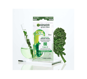 Image 4 du produit Garnier - Green Labs sérum masque en tissu avec niacinamide + kale, 14 ml, peau grasse