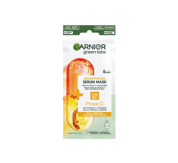 Green Labs sérum masque en Tissu avec Vitamine C + ananas, 14 ml, peau terne et fatiguée