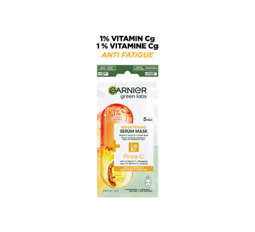 Image 3 du produit Garnier - Green Labs sérum masque en Tissu avec Vitamine C + ananas, 14 ml, peau terne et fatiguée