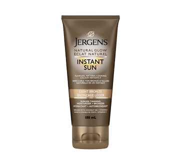 Éclat Naturel Instant Sun hydratant et autobronzant, 180 ml, bronzage léger