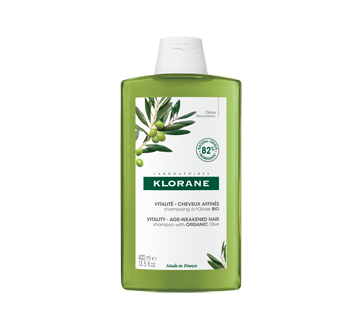 Image du produit Klorane - Shampooing à l'olivier bio pour vitalité pour cheveux affinés, 400 ml