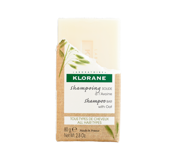 Image 2 du produit Klorane - Shampooing solide à l'avoine pour tous types de cheveux, 80 g