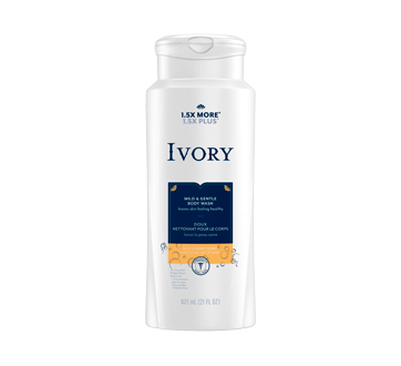 Image du produit Ivory - Nettoyant pour le corps doux, 621 ml, lait et miel