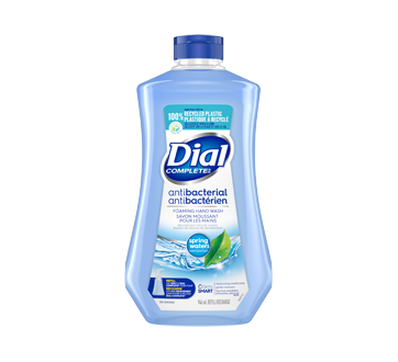Dial Complete Savon Moussant pour les Mains Recharge, 946 ml, source naturelle