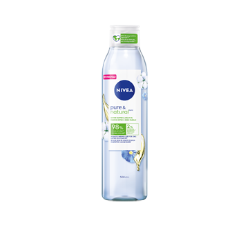 Image du produit Nivea - Pure & natural soin de douche avancé, 500 ml, fleur de coton et huile d'argan