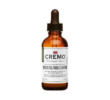 Image 1 du produit Cremo - Huile à barbe revitalisante au parfum de notes boisées, 30 ml