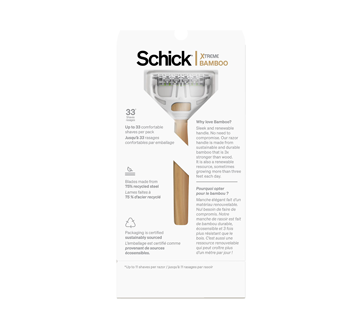 Image 2 du produit Schick - Xtreme Bamboo rasoir jetable hybride, 1 unité