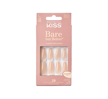 Bare But Butter ongles longs, 28 unités, Nude Drama