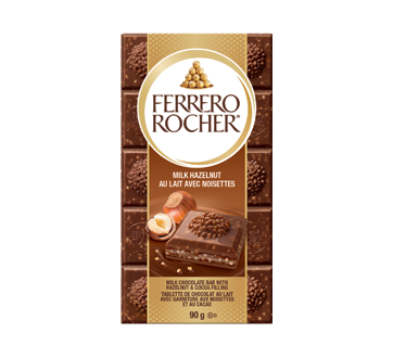 Ferrero Rocher Barre de chocolat au lait, 90 g – Ferrero : Barre