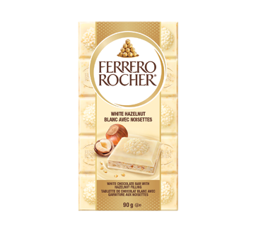 Ferrero Rocher Barre de chocolat blanc, 90 g – Ferrero : Barre