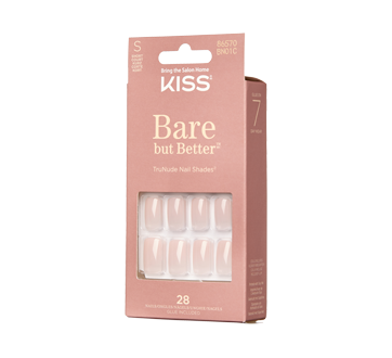 Image 3 du produit Kiss - Bare But Butter ongles courts, 28 unités, Nudies