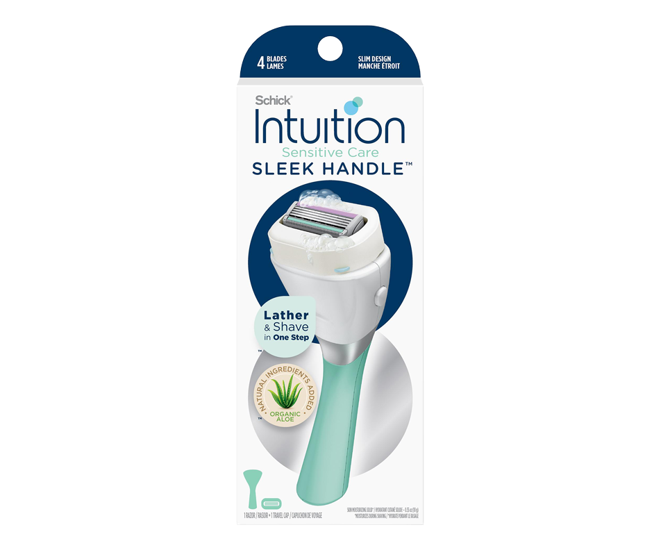 Sleek Handle rasoir pour peau sensible, 1 unité Schick Rasoir manuel Jean Coutu