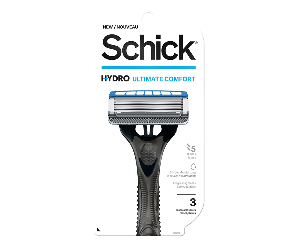 Hydro Ultimate Comfort rasoirs jetables pour hommes, 3 unités Schick
