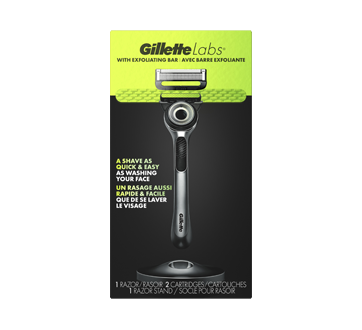 Image du produit Gillette - GilletteLabs rasoir pour hommes avec barre exfoliante, 4 unités