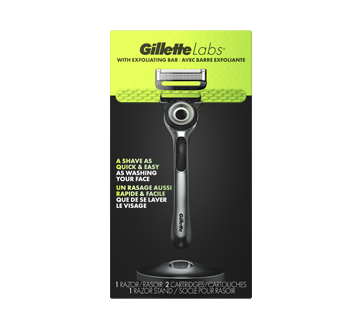 GilletteLabs rasoir pour hommes avec barre exfoliante, 4 unités